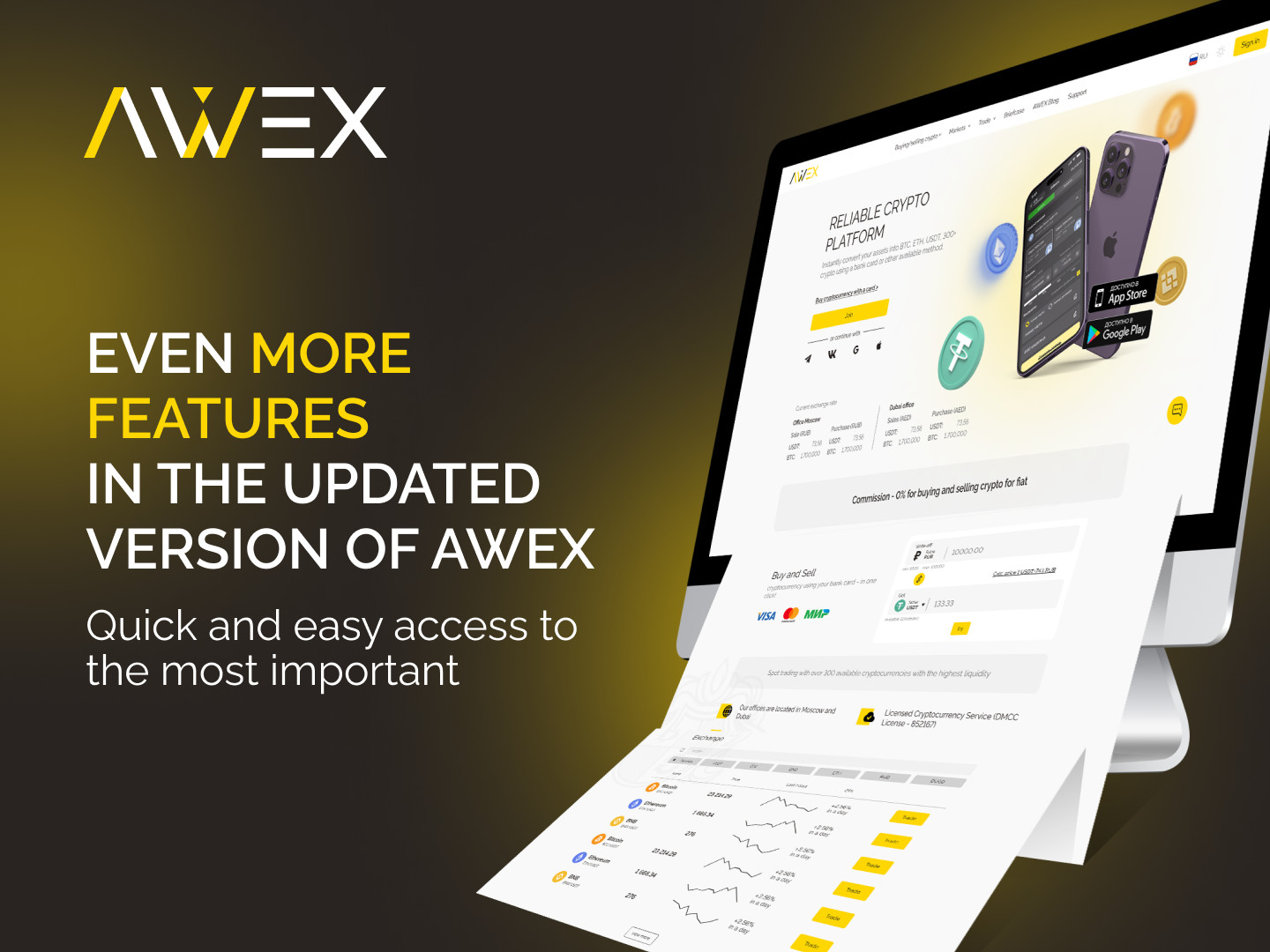 Functionality update on AWEX