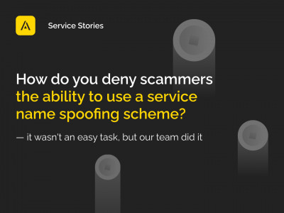 How do you deny scammers the ability to use a service name spoofing scheme